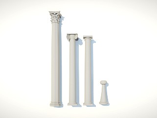 欧式 柱式 柱子 景观柱 建筑柱子